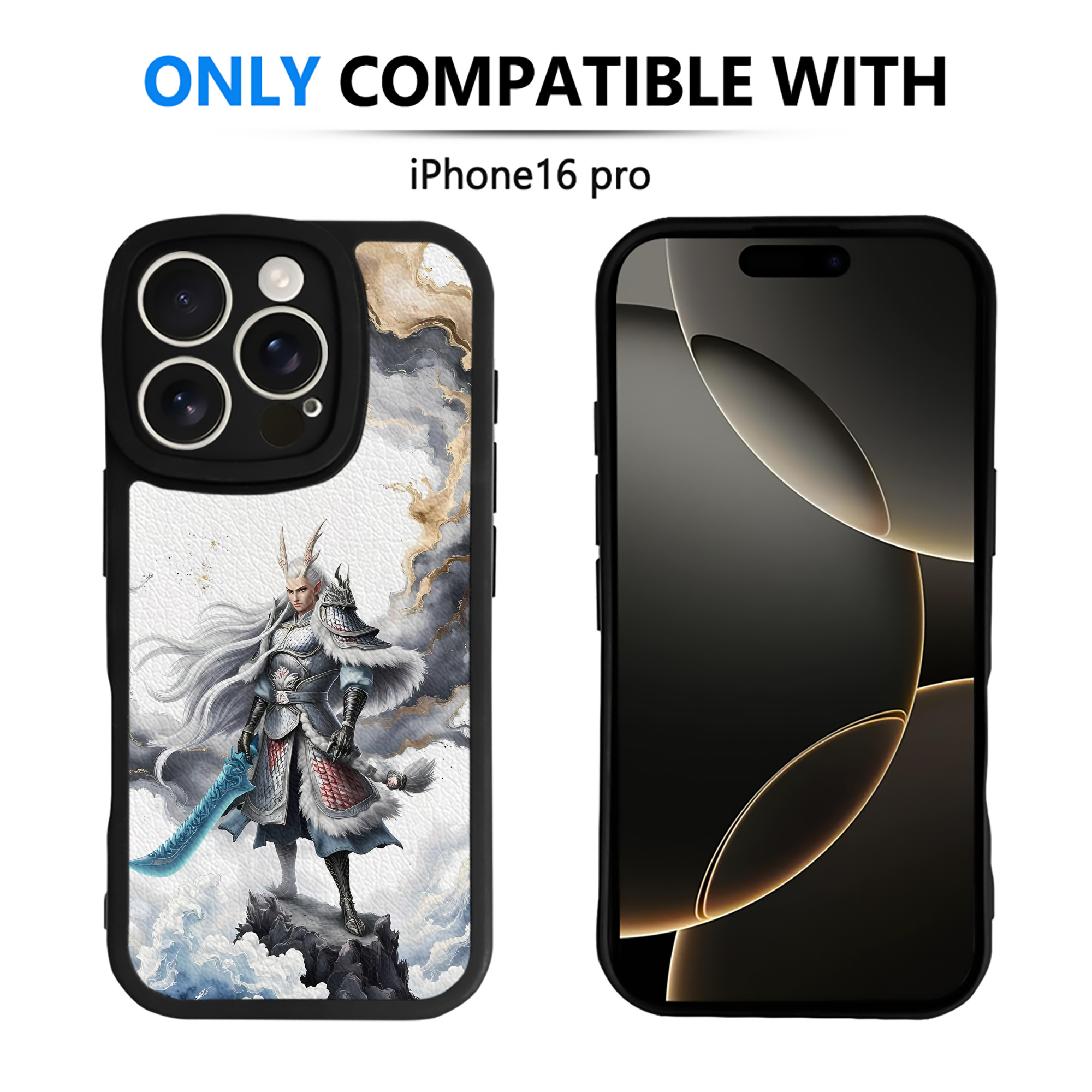 （画像用） Ne Zha 2 ナタ 魔童の大暴れ 【iPhone 16シリーズ対応】シリコンスマホケース（レザー調） 材質：シリコン
